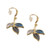 Blue Multi Leaves Earrings
