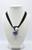 Blue Stone and Pearl Pendant Necklace