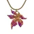 Crystal Maple Leaf Pendant Necklace