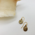 Egyptian Scarab Earrings- Gold