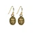 Egyptian Scarab Earrings- Gold