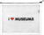 "I LOVE MUSEUMS" Small Pouch