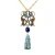 Turquoise Egyptian Revival Pendant Necklace