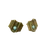 Gilded Shield Egyptian Revival Post Earrings
