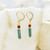 Aventurine Egyptian Inspired Earrings