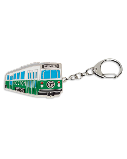 Green Line Trolley Keychain