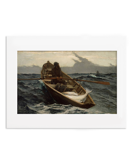 Winslow Homer Fog Warning Matted Postcard