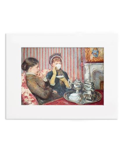 Cassatt The Tea Matted Postcard