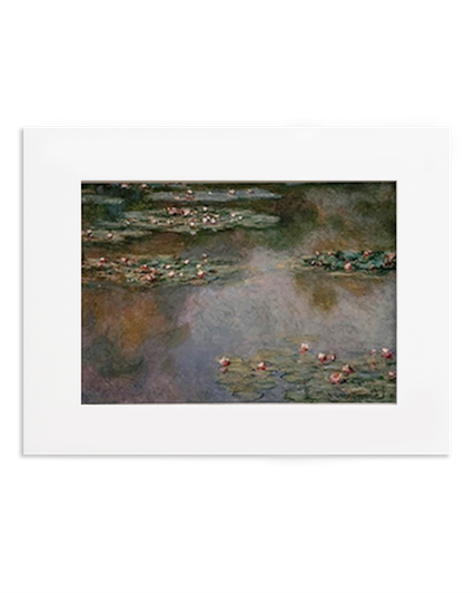 Monet Waterlilies 1907 Matted Postcard