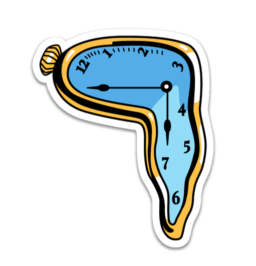 The Persistence of Memory Vinyl Sticker
