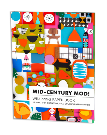 Mid-Century Mod Wrapping Paper Book