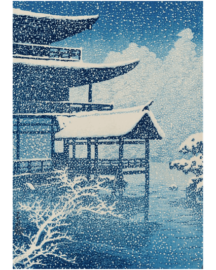 MFA The Golden Pavilion in Snow Holiday Cards