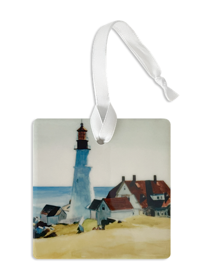 Lighthouse and Buildings Portland Head Ornament Square