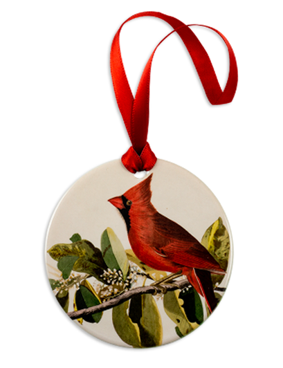 Cardinal Grosbeak Holiday Ornament
