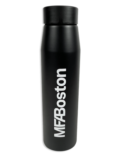 MFA Logo Aluminum Water Bottle - Black