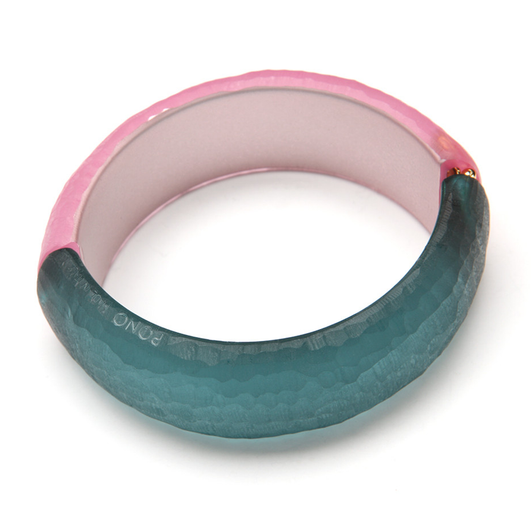 Two-Tone Cuff Bracelet Blue