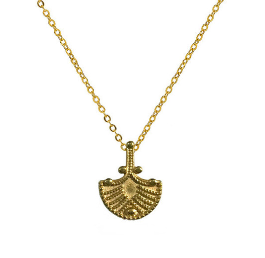 Etruscan Revival Granulated Fan Pendant