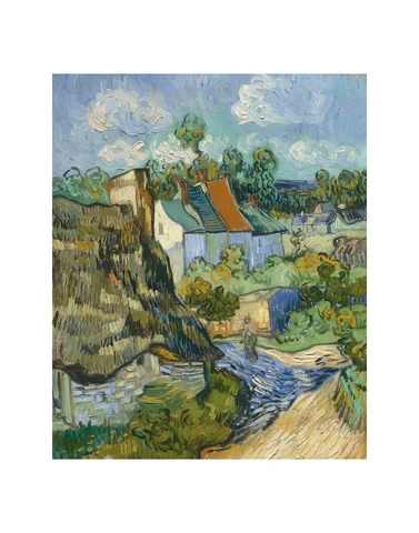 Vincent van Gogh, Houses at Auvers 8 x 10 Matted Print