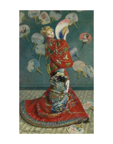 Claude Monet, La Japonaise 8 x 10 Matted Print