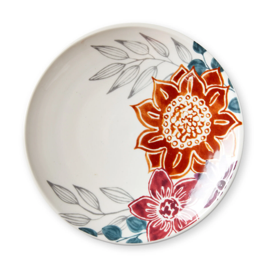 Autumn Bloom Appetizer Plate