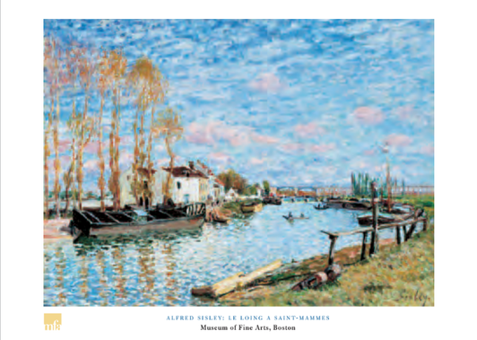 Sisley Le Loing at Saint-Mammes Poster