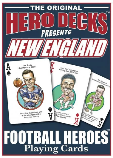 New England Football Heroes Card Deck