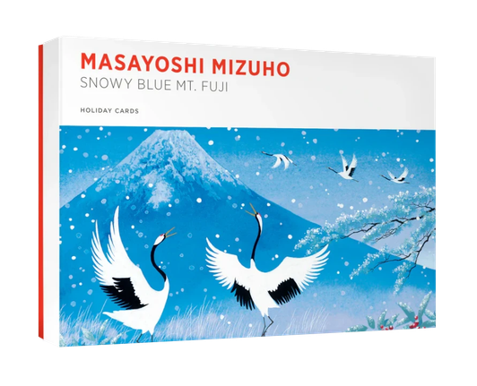 Snowy Blue Mt. Fuji Holiday Cards