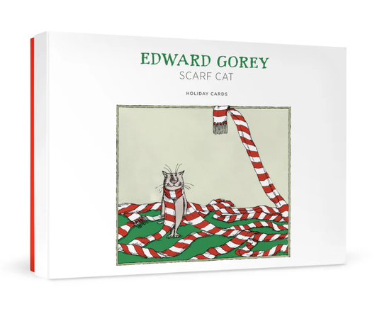 Edward Gorey Scarf Cat Holiday Cards