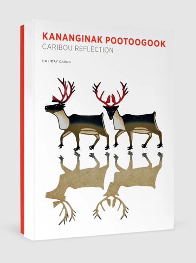 Kananginak Pootoogook Caribou Reflection Holiday Cards