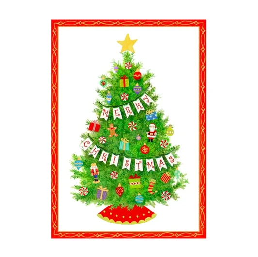 Festooned Tree Holiday Cards