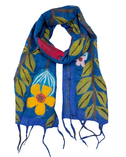 In Bloom Felted Scarf