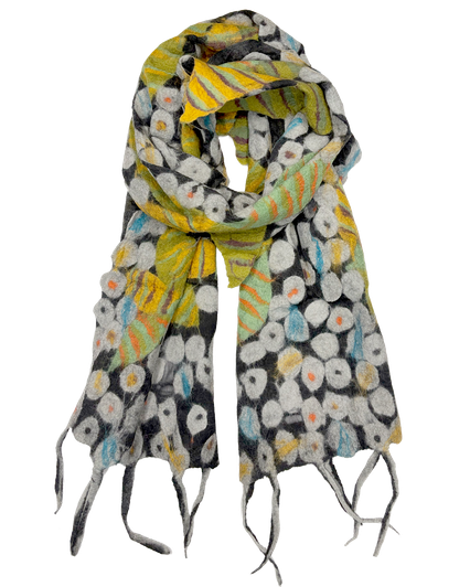 Starlit Canopy Felted Scarf