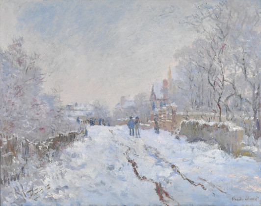 Claude Monet Snow at Argenteuil Holiday Cards