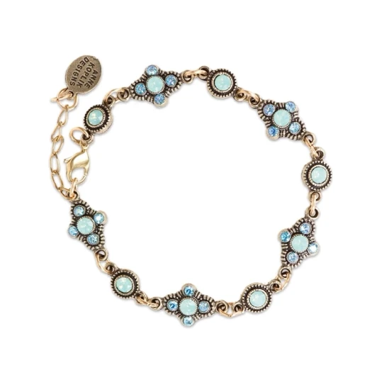 Turquoise Vintage Inspired Crystal Bracelet