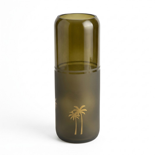 Palms Vase Brown
