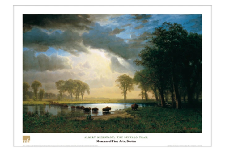 Albert Bierstadt, The Buffalo Trail Poster