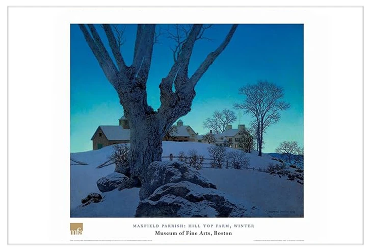 Maxfield Parrish, Hill Top Farm Poster