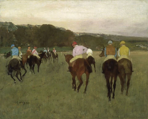 Degas Racehorses at Longchamp