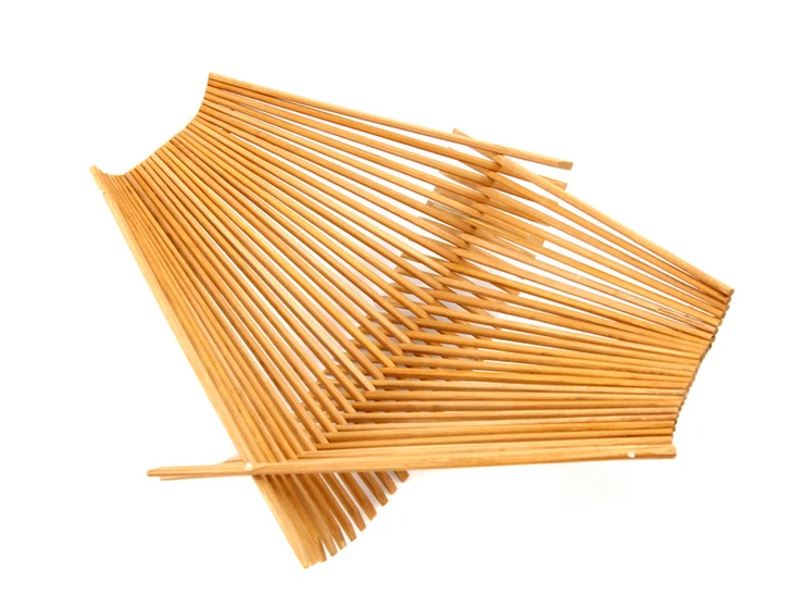 Medium Chopstick Folding Basket in Tea Stain