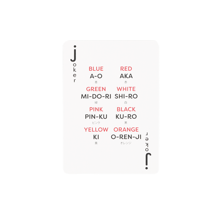 Japanese Lingo Playing Cards