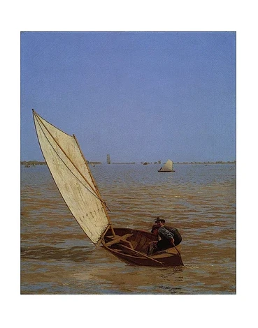 Eakins Starting Out After Rail Matted 11 x 14 Print