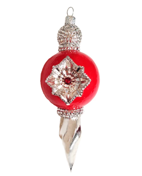 La Neige Red Ornament