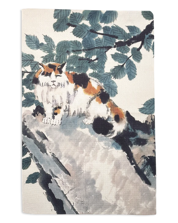Calico Cat Tea Towel