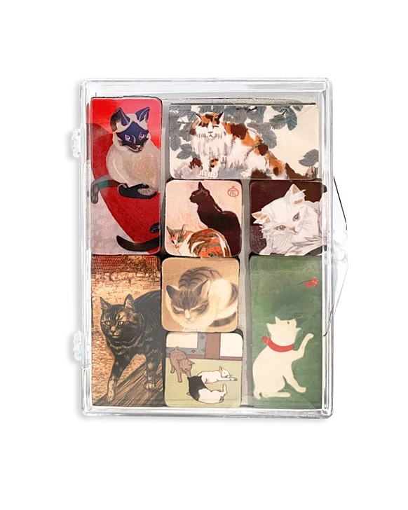 Museum Cats Mini Magnet Set