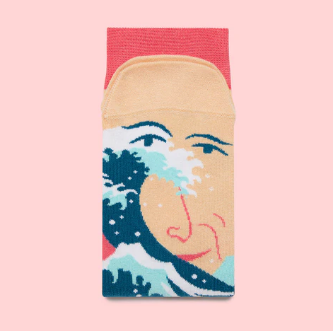 "Kutsushita Hokusai" Socks - Large