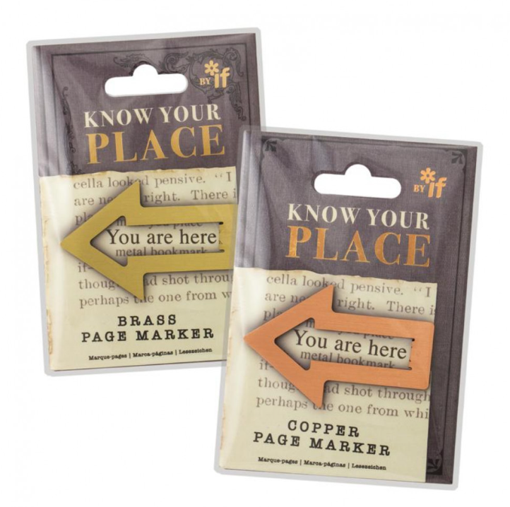 Know Your Place Brass Bookmark