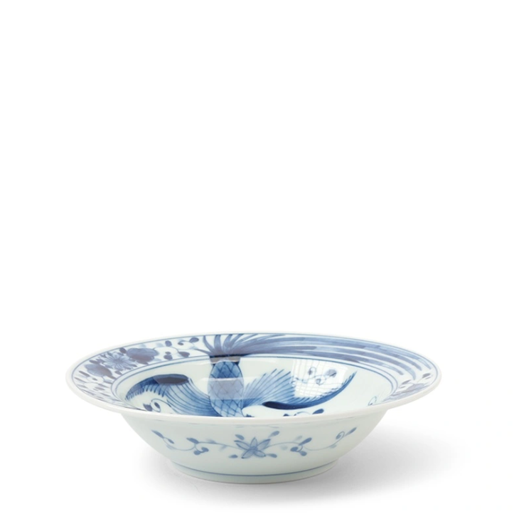 Blue Bowl Flower Bird