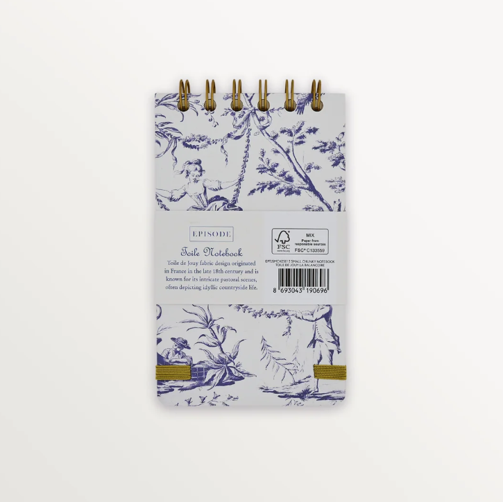 La Balancoire Toile Pocket Wire-O Notebook