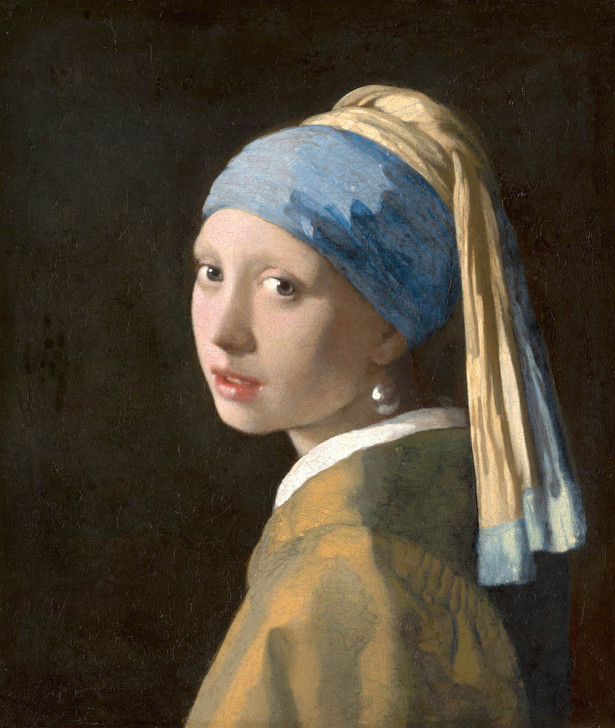 Miffy in Handmade Girl With Pearl Earring Dress