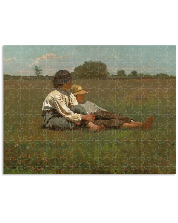 Homer Boys in a Pasture 300 Piece Puzzle